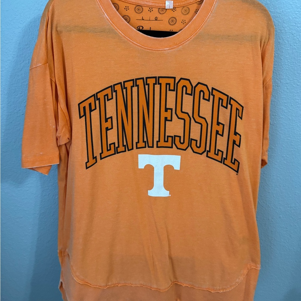 Orange Tennessee Burnout T-Shirt